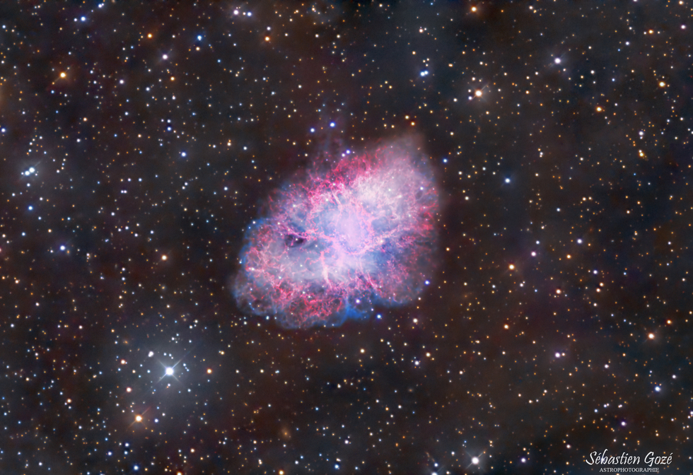 M1 The Crab Nebula Lrvb Telescope Live 3323